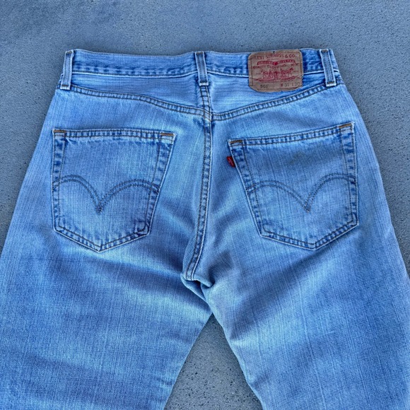 Levi's Vintage 501 Original Button Fly Light Wash Blue Denim Jeans Men 31x30 - Picture 15 of 15